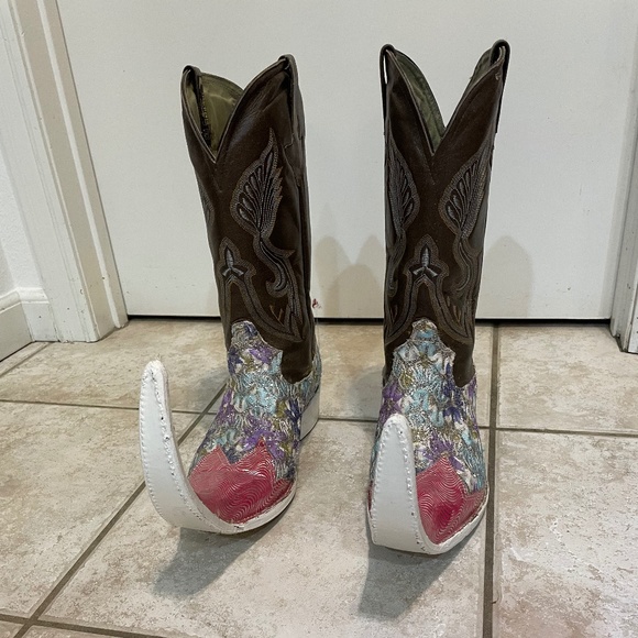 Cowboy Boots pointy toe  men size 10.5 11 as seen in David Guetta music video - Picture 4 of 13